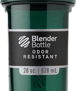 BlenderBottle Botella mezcladora Pro Series perfecta para batidos de proteínas y preentrenamiento, 28 onzas, verde a todo color