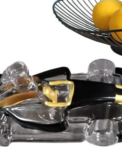 Decantador De Licor Contenedor Transparente de Coche de Carreras | Decantador De Bourbon Con Forma De Coche Para Bebidas Alcoholicas para Vodka Cóctel Tequila Bar Hotel Restaurante Regalo