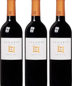 Legaris Crianza - Vino tinto DO Ribera del Duero, Tempranillo - 75cl (Paquete de 6)