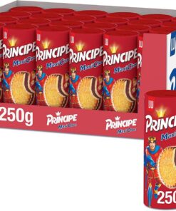 Príncipe Maxi Choc, Galletas Sándwich Doble Crema, Pack 24 x 250g | Galletas con doble crema de chocolate, sabor irresistible y textura crujiente, ideales para meriendas y compartir