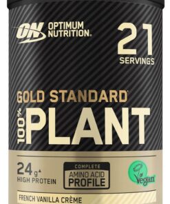 Optimum Nutrition Gold Standard Proteína en Polvo 100% Origen Vegetal para Hombres y Mujeres, para Batido Vegano, Vainilla, 684 g (el empaque puede diferir)