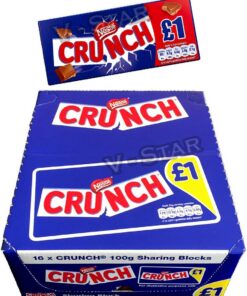 Nestle CRUNCH Chocolate con leche 16 x 100 g Bloques para compartir BAR Original