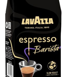 Lavazza, Espresso Barista Intenso, Café en Grano Natural Tostado, Ideal para Máquina de Café Espresso o Superautomática, con Notas Aromáticas de Cacao y Madera, Intensidad 9/10, Tueste Medio, 500 g