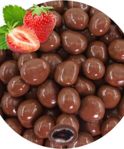 EinsSein 0,4kg Fresas con chocolate | fresas confitadas con chocolate con leche | Altervativo para fresas liofilizadas con chocolate y mega deliciosas | fresas cubiertas de chocolate frutas con