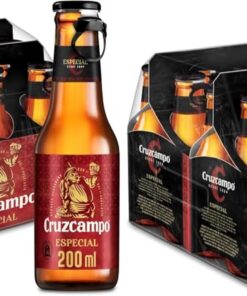Cruzcampo Especial Cerveza Lager Caja 4 Packs Botella, 6 x 20cl (Paquete de 2)