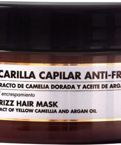 Thader Pharma Polifenoles Mascarilla Capilar Anti-Frizz con Extracto de Camelia Dorada y Aceite de Argán, 300 ml