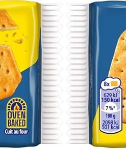TUC Sabor Queso Galletas Saladas Crujientes, 100g (Paquete de 2)