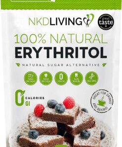 NKD Living Eritritol 100 % natural 1 kg | Granulado sustituto del azúcar con cero calorías