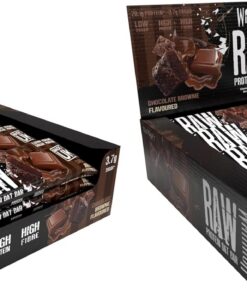 Barritas de proteína cruda Warrior Flapjack (20 g) - 12 x 75 g - Snack saludable de avena para el desayuno que aporta energía y crecimiento muscular (Brownie de chocolate) (Paquete de 2)