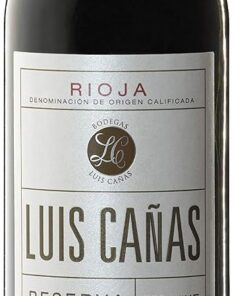 Luis Cañas - Vino Tinto con D.O. Rioja - Reserva - Variedad de Uva Tempranillo y Graciano - Notas de Fruta Negra - Reposo en Barricas de Roble Francés y Americano - Sin Estuche - Botella de 75 cl