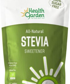 Health Garden Edulcorante de stevia en polvo, totalmente natural, kosher, sin gluten y azúcar, apto para dieta keto (12 onzas)