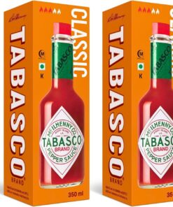 TABASCO® Original Red Pepper Sauce 2 x 350ml es la opción más barata! - elaborada sólo con tres ingredientes 100% naturales - 3 años de maduración salsa de chile picante - botella de cristal