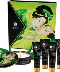 Shunga Geishas Secret Collection Green Tea Aceite de Masaje - 1 Pack