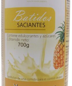 Batido en polvo, sabor a Yogur con Piña. Rico en proteínas, excelente como sustituto alimenticio, saciante, controla el peso y ayuda a quemar grasa, con café verde sin cafeína, adelgazante