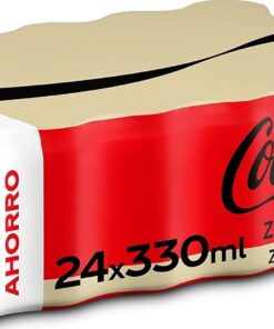 Coca-Cola Zero Sin Cafeína Refresco de Cola Pack 24 x 330 ml | Bebida de cola sin azúcar, sin cafeína, bajo en calorías, excelente para casa, fiestas y reuniones