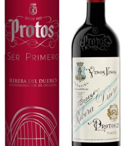 Protos 27 Vino Tinto de Autor, D.O. Ribera del Duero, Tempranillo, 750ml | Botella individual con Cánister de 750 ml - Estuche regalo