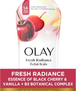 Olay Fresh Radiance - Gel de baño (cereza negra y vainilla, extracto de granada, 650 ml)