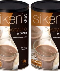 Siken Diet Desayuno de Cacao Hiperproteico e Hipocalórico para el Control de Peso - 400 g (Paquete de 2)
