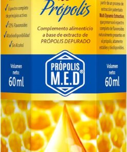 Propóleo Líquido 60 ml – Nueva Fórmula - Extracto Natural de Própolis M.E.D® – Rico en Antioxidantes – Sin Alcohol, Sin Resinas ni Alérgenos – Apicol Tongil