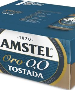 Amstel Oro 00 Cerveza Tostada Sin Alcohol Pack Latas, 12 x 33cl