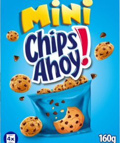 Chips Ahoy! Mini Galletas Cookies Americanas con Pepitas de Chocolate 160g (Paquete de 5)