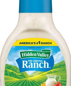 Hidden Valley Original Ranch - Aderezo y aderezo para ensalada, botella de 8 onzas (el paquete puede variar)