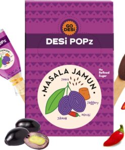 GO DESi POPz con Bits- Masala Jamun (40 piezas) DESi POPz Snacks de frutas para niños, 440 g