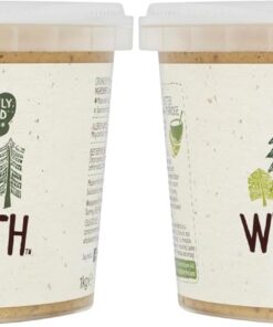 Whole Earth - Crema Crujiente de Cacahuete - 1 kg - Sin Azúcar Añadido y Sin Gluten - Apta para Veganos - Fuente de Fibra y Proteínas - Ideal para Untar en Pan o Tostadas (Paquete de 2)