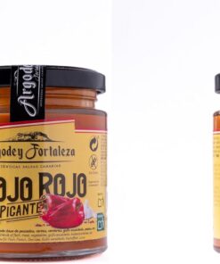 Argodey Fortaleza Mojo Rojo Picante 200g - Autentica Salsa Canaria Perfecta y Versatil para Untar con Pan, Tostadas, Arepas, Papas. Sin Conservantes ni Aditivos Artificiales (Paquete de 2)