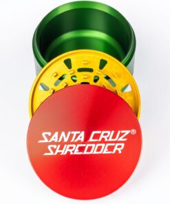 Santa Cruz Shredder Molinillo de especias jumbo de 3 piezas de metal rasta