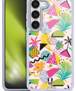 Head Case Designs Rosa Tropical Ningún Extracto Básico Caso de Gel Suave Compatible con Samsung Galaxy S23 5G