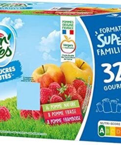 Materne Pom - Macetas sin azúcar añadido, 32 x 90 g