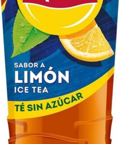 Lipton Té helado con sabor a limón, cero azúcar y bajo en calorías, botella de 1 litro