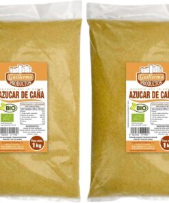 Guillermo | Azúcar de caña BIO - Bolsa 1 kg. | 100% ecológico | Endulzante más saludable | Contiene calcio (Paquete de 2)