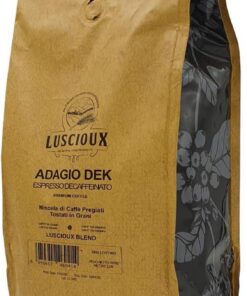 Café en Grano Luscioux ADAGO DEK - Descafeinado - 1 kg | Para aquellos que quieren dejar la cafeína pero no el placer de un excelente café.