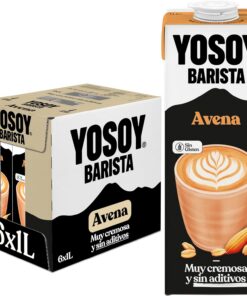 YOSOY Bebida Vegetal de Avena Barista - especial para el café, pack de 6 x 1L