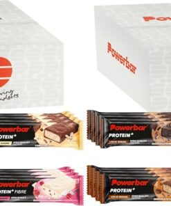 Powerbar - Protein Plus - Low Sugar Multiflavour Box - 16x35g - Barritas proteicas con fibra (Paquete de 2)