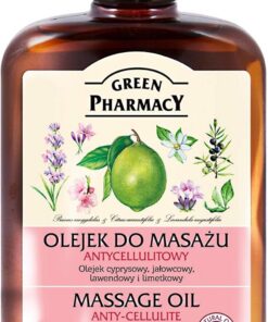 Green Pharmacy- Aceite anticelulitico a base de aceites esenciales de Lavanda enebro y ciprés con base de aceite de almendras dulces 200 ml.