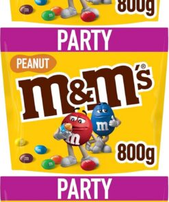 M&M's Peanut, Snack de Cacahuete y Chocolate con Leche, Ideal como Regalo, (800g) (Paquete de 3)