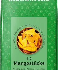 Mundo Feliz - Mango ecológico deshidratado en tiras, 3 bolsas de 200 g