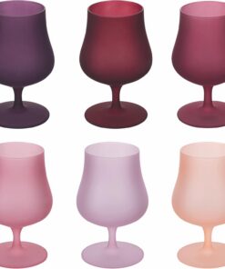 Provence - Juego de 6 vasos de licor de 260 ml de cristal