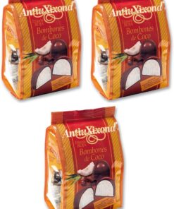 Bombones de coco Antiu Xixona etiqueta roja 140 g. [PACK 3 UNIDADES] TOTAL 420 G.