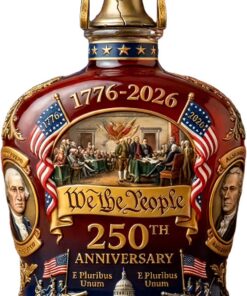 Botella de Whisky Exclusivo Dispensador 250 Aniversario | Vaso De Vidrio Para Licores para Bourbon Cócteles Regalo Cumpleaños Bodas Bar y