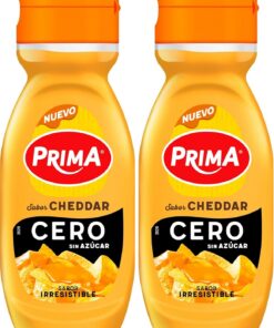 Prima Salsa cheddar Cero azúcar 260gr (Paquete de 2)