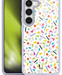 Head Case Designs Confeti Festivo Ningún Extracto Básico Caso de Gel Suave Compatible con Samsung Galaxy S23 5G