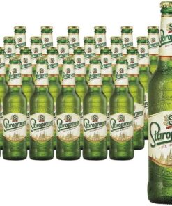 Staropramen Premium - Cerveza Checa estilo Pilsner - Alc. 5,0% Vol. - Caja de 24 botellas de 330 ml - Total: 7920 ml