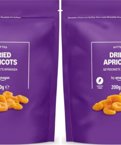 by Amazon Albaricoques Deshidratados, 200 g, 1 paquete (Paquete de 2)