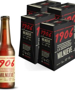 1906 - Reserva Especial, Cerveza Lager Extra, 24 Botellas x 33 cl | Maltas Pilsen y Tostada, Lúpulo Perle, Notas Tostadas, Color Ámbar Brillante, 6,5% Volumen de Alcohol