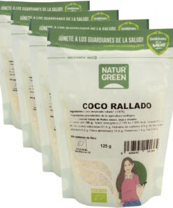 NaturGreen Coco Rallado Bio 125g (Paquete de 4)