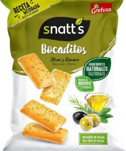 Snatt's Bocaditos con Olivas y Romero, 110g (Paquete de 10)